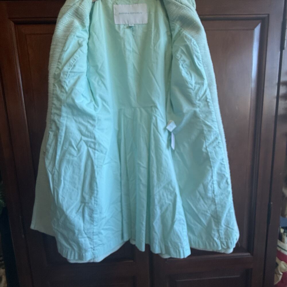Vtg Banana Republic Women Aqua Green Coat As Seen On Rory Gilmore Size XS Y2K - Picture 6 of 11